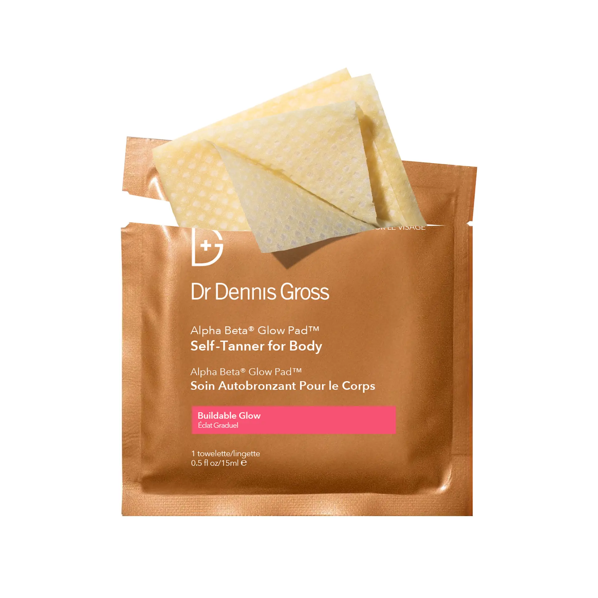 Dr Dennis Gross Alpha Beta® Glow Pad Self-Tanner for Body -Servetter - Bild 2