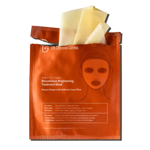 Dr Dennis Gross Vitamin C + Lactic Brightening Biocellulose Treatment Mask