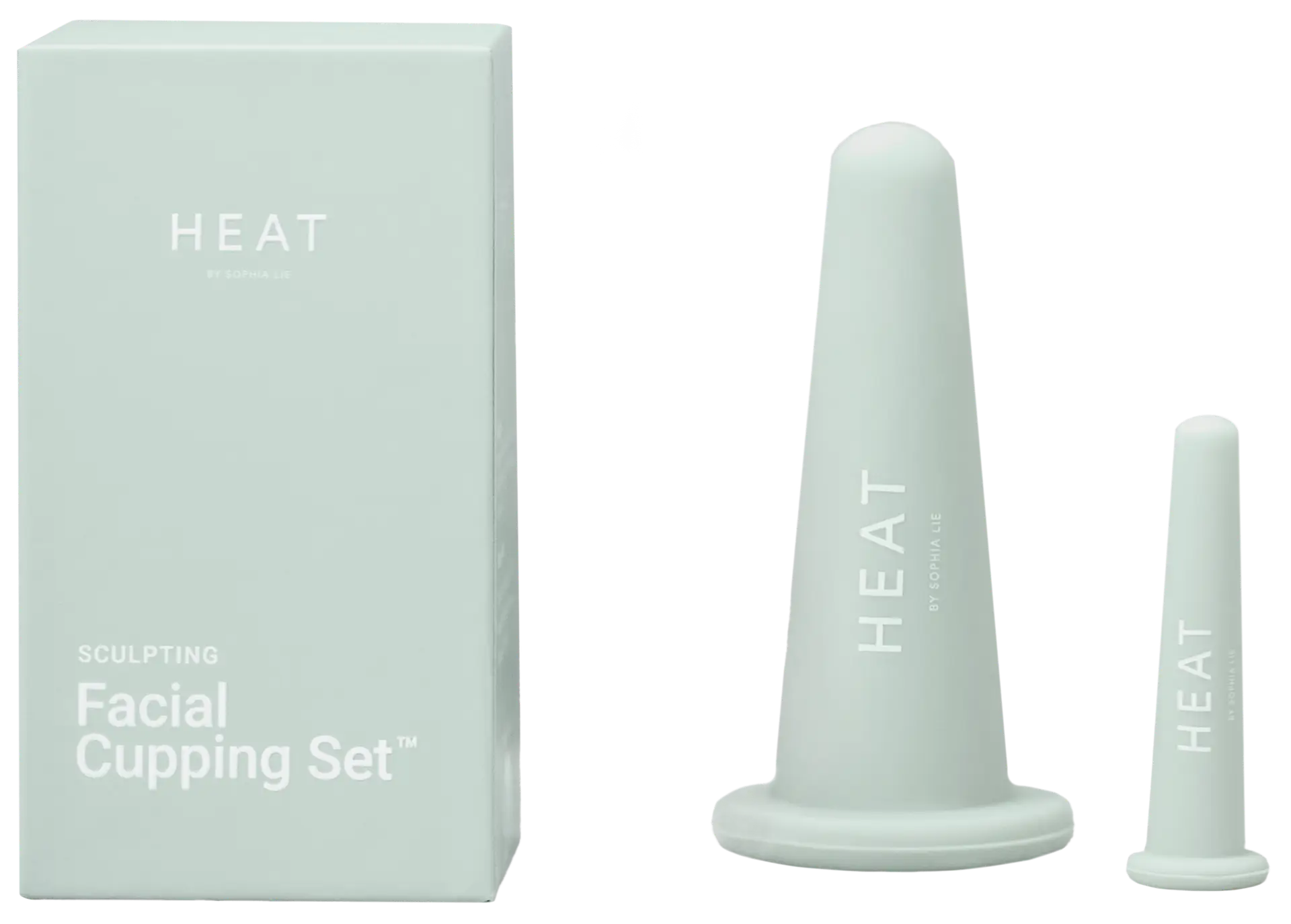 HEAT Facial Cupping Set med förpackning