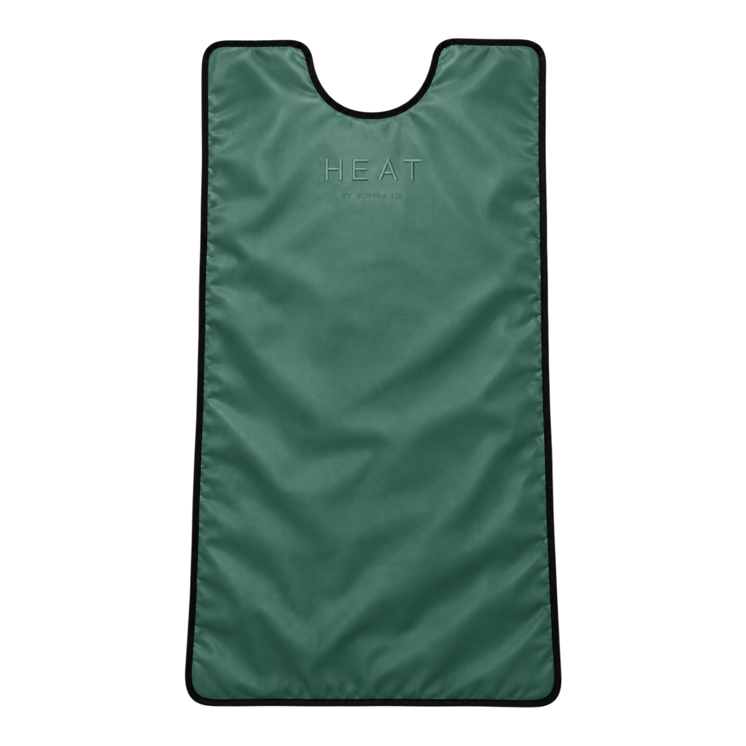 Grön HEAT Infrared Sauna Blanket med svart kant mot vit bakgrund